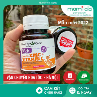 Kẹo kẽm ZinC + Vitamin C Healthy Care mẫu mới