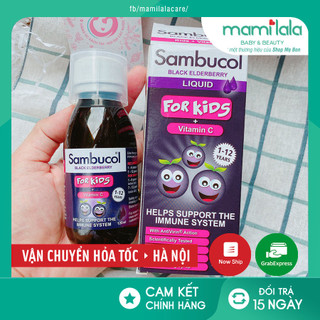 Siro Tăng đề kháng Sambucol Liquid 120ml cho Bé Từ 1 - 12 Tuổi - UK