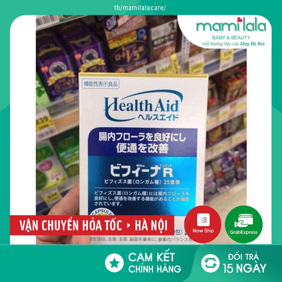 Men vi sinh Bifina Health Aid Loại R 20 gói hỗ trợ tiêu hóa - Nội địa Nhật