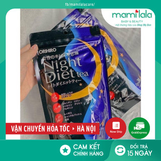 Trà giảm cân Night Diet Tea Orihiro 24 gói - Xuất xứ Nhật