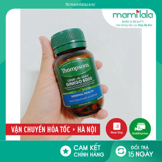 [MẪU MỚI 2022] Bổ não Thompson's Ginkgo Biloba 6000mg 60 viên - Xuất xứ Úc