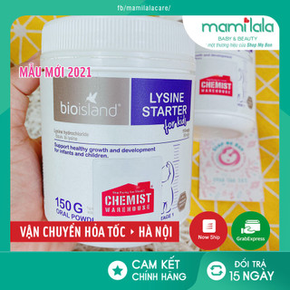 Lysine BỘT Bio Island phát triển chiều cao cho bé từ 6 tháng tuổi - xuất xứ Úc