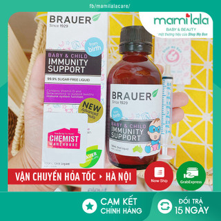 [Có Tem Chemist] Siro Tăng Đề Kháng Brauer Immunity 100ml - Xuất xứ Úc