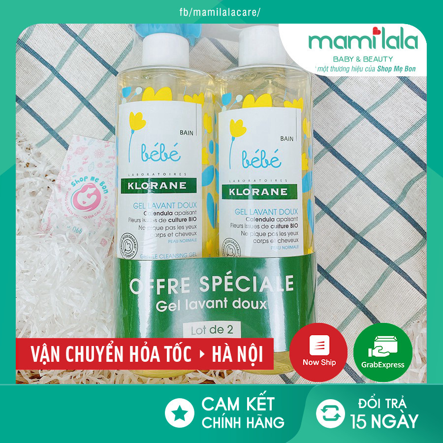 [CHUẨN AIR] Sữa Tắm Gội KLORANE BEBE 2 in 1
