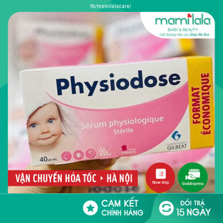 [CHÍNH HÃNG] Nước Muối Sinh Lý Phisiodose Hộp 40 ống - Xuất xứ Pháp