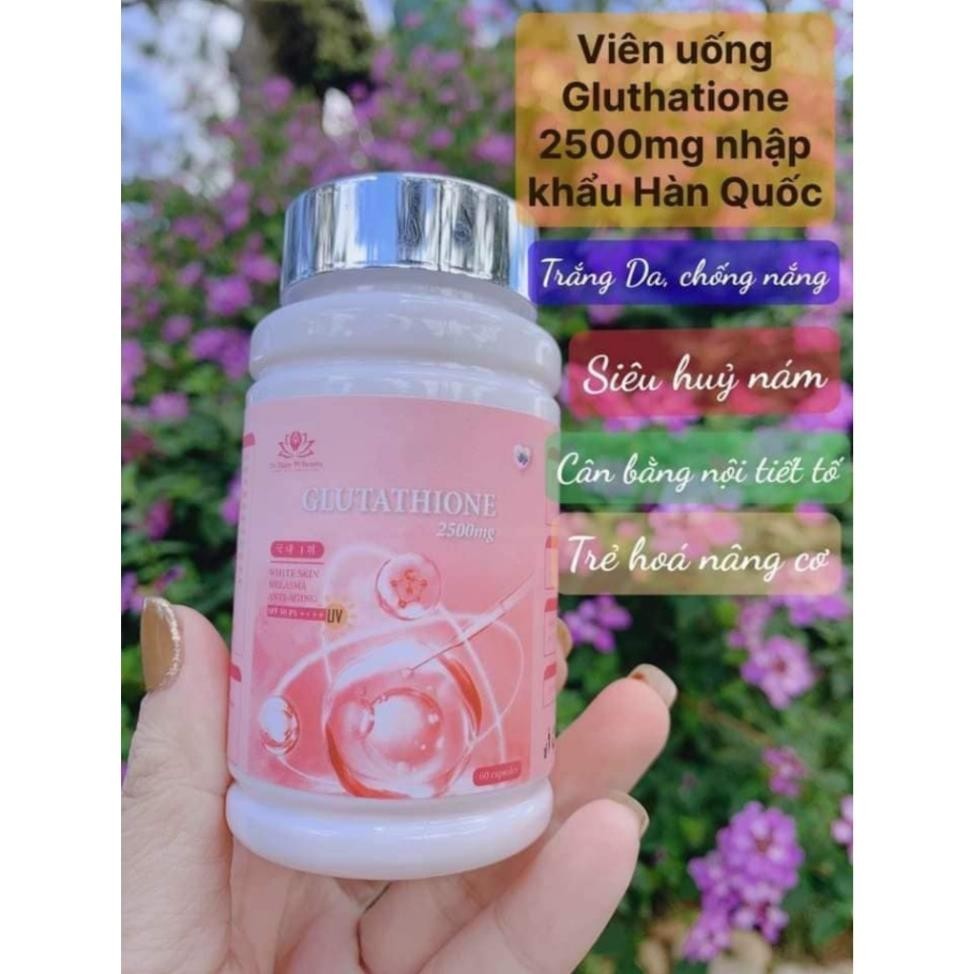 Giá gốc Viên ngậm Glutathione 2500 chính hãng, viên uống trắng da, mờ nám, hủy nám, cân bằng nội tiết tố nữ