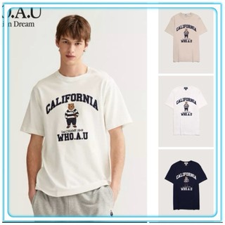  Áo Thun Gấu W H O A U California Form Unisex by hallomlbsaigon