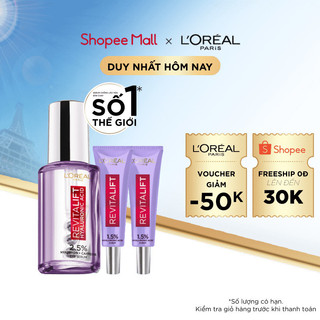 Bộ Serum mắt cấp ẩm căng mướt da Hyaluronic Acid 2.5% L'Oreal Paris