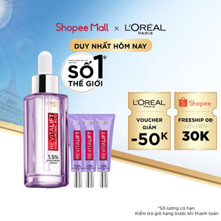 Bộ Serum siêu cấp ẩm và giảm nếp nhăn Revitalift Pure Hyaluonic Acid 1.5% L'Oreal Paris