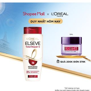 Dầu Gội Giúp Phục Hồi Tóc Hư Tổn L'oreal Paris Elseve Total 5 Filler Repairing 280ml/620ml