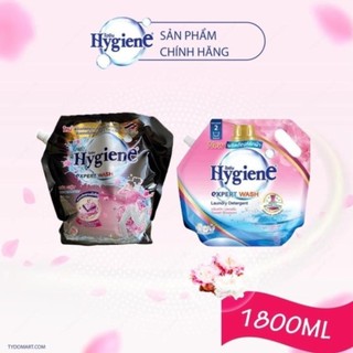 Nước giặt Thái Lan Hygiene túi 1800ml kết hợp xả vải giúp áo quần thơm lâu hàng chính hãng