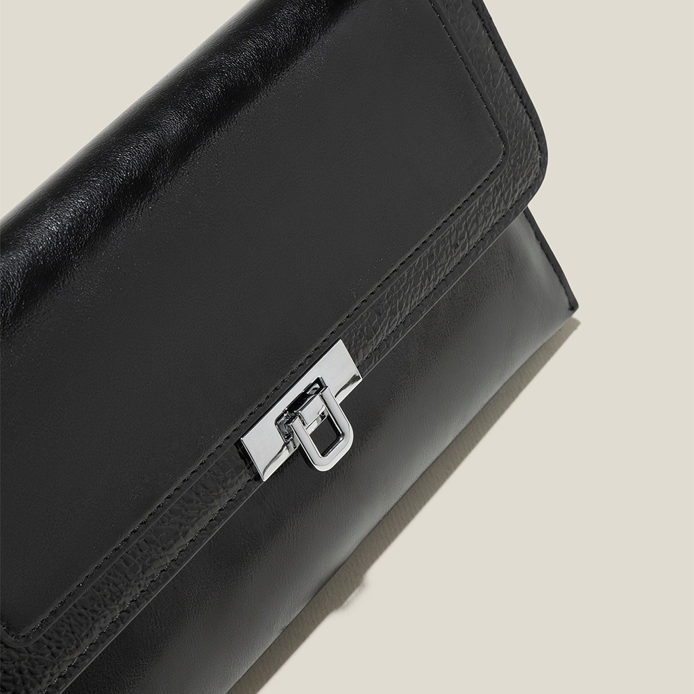 Vascara Clutch Đi Tiệc Nhấn Viền Layer - CLU 0118