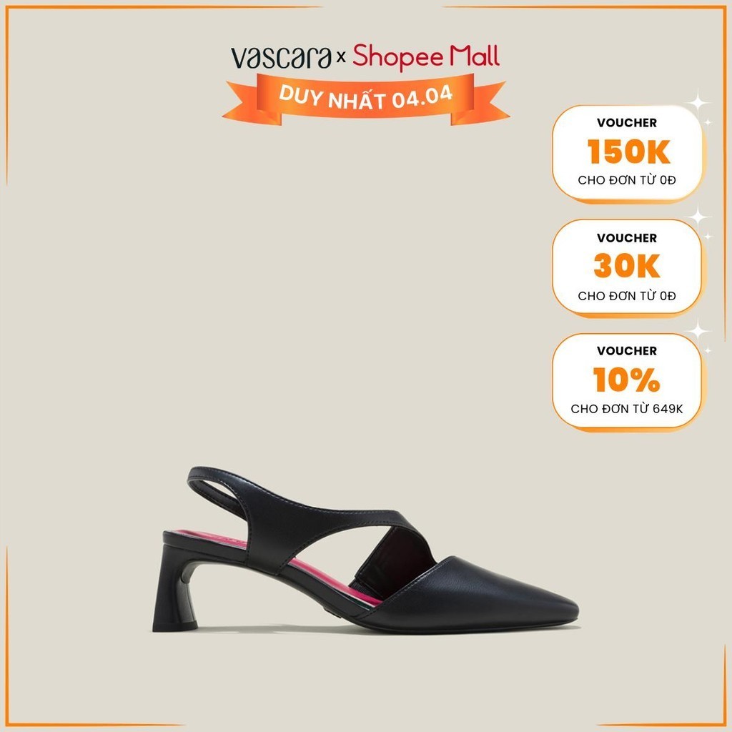 [Voucher 150K | Duy Nhất 4.4] Vascara Giày Slingback Quai Khoét Cách Điệu - BMN 0597