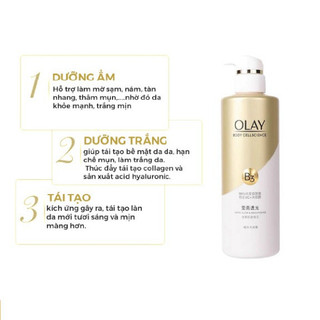 Sữa tắm Olay B3+ trắng da 500ml