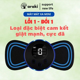 (Loại Mạnh) Máy Massage Xung Điện Mini 8 Chế Độ Mát Xa, Miếng Dán Mát Xa Xung Điện, Dùng Mát Xa Cổ, Vai, Gáy, Toàn Thân