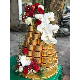 Combo 100 Hộp quà cưới Hộp nhung gấm dùng trong lễ cưới hỏi