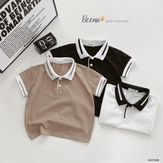 Áo cộc PoLo bé trai , áo cộc cho bé chất liệu cotton thoáng mát co giãn tốt beemo 4027AHB