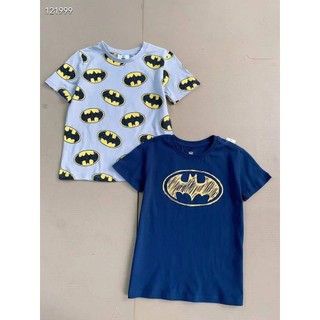 Áo cộc thun cotton tay ngắn bé trai batman size 3-7Y
