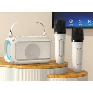  LOA BLUETOOTH KARAOKE T-33 không dây nhỏ gọn với loa BASS kép mạnh mẽ led RGB nháy theo nhạc 