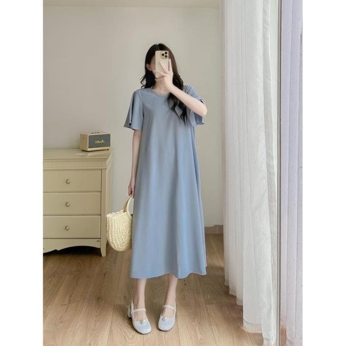 Đầm Váy Suông Nữ MYAN Thiết Kế Cổ Tròn Tay Xoè Rủ Chất Suôn Mềm Không Nhăn Màu Xanh Cốm, Đen Size S,M,L Vvn022311 | BigBuy360 - bigbuy360.vn