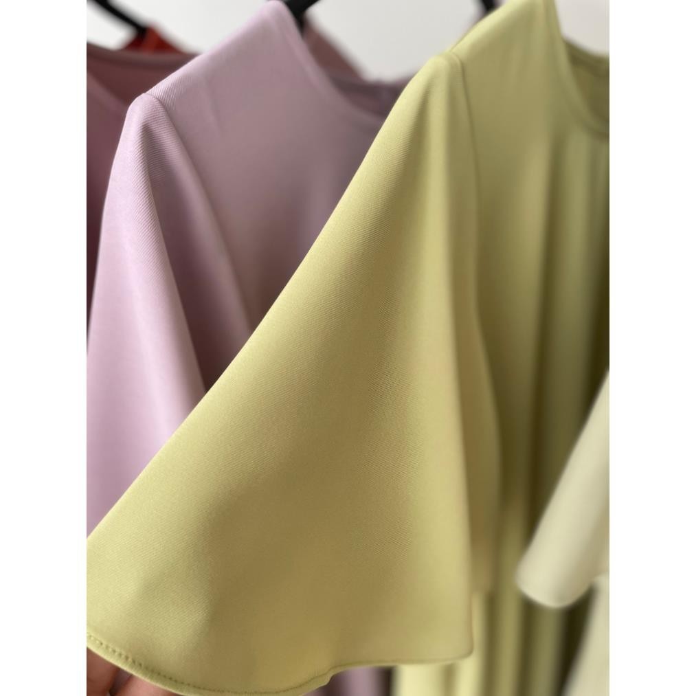 Đầm Váy Suông Nữ MYAN Thiết Kế Cổ Tròn Tay Xoè Rủ Chất Suôn Mềm Không Nhăn Màu Xanh Cốm, Đen Size S,M,L Vvn022311 | BigBuy360 - bigbuy360.vn