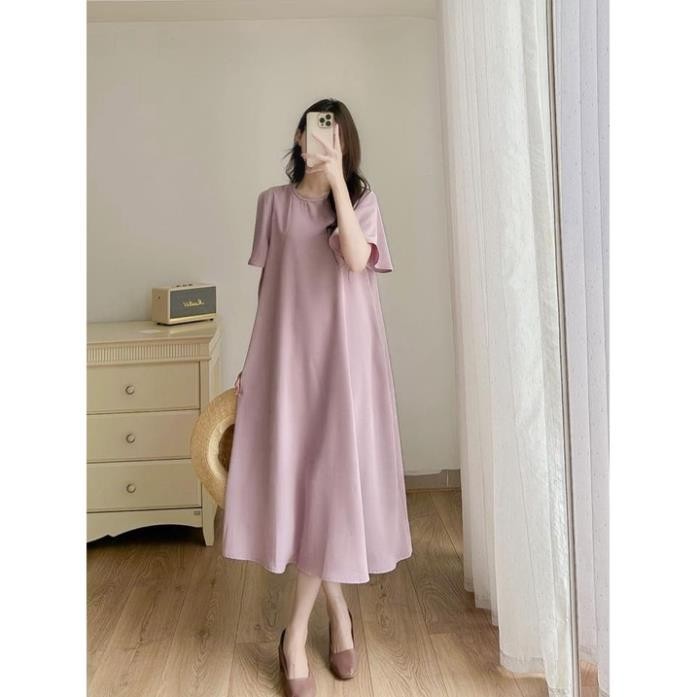 Đầm Váy Suông Nữ MYAN Thiết Kế Cổ Tròn Tay Xoè Rủ Chất Suôn Mềm Không Nhăn Màu Xanh Cốm, Đen Size S,M,L Vvn022311 | BigBuy360 - bigbuy360.vn