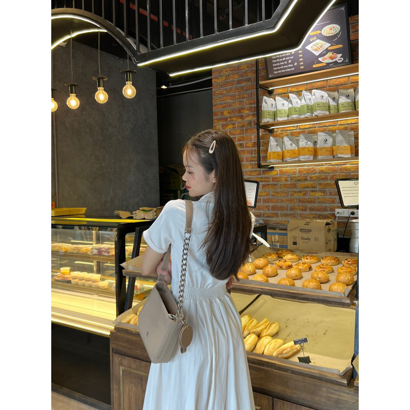 Váy maxi cộc tay lưng chun Hamy Clothing | BigBuy360 - bigbuy360.vn