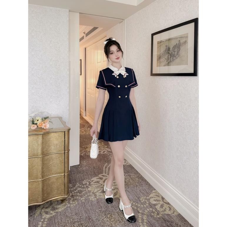 Váy liền nữ xếp ly chiết eo SOLEIL ROOM thiết kế cao cấp trẻ trung MELI DRESS | BigBuy360 - bigbuy360.vn