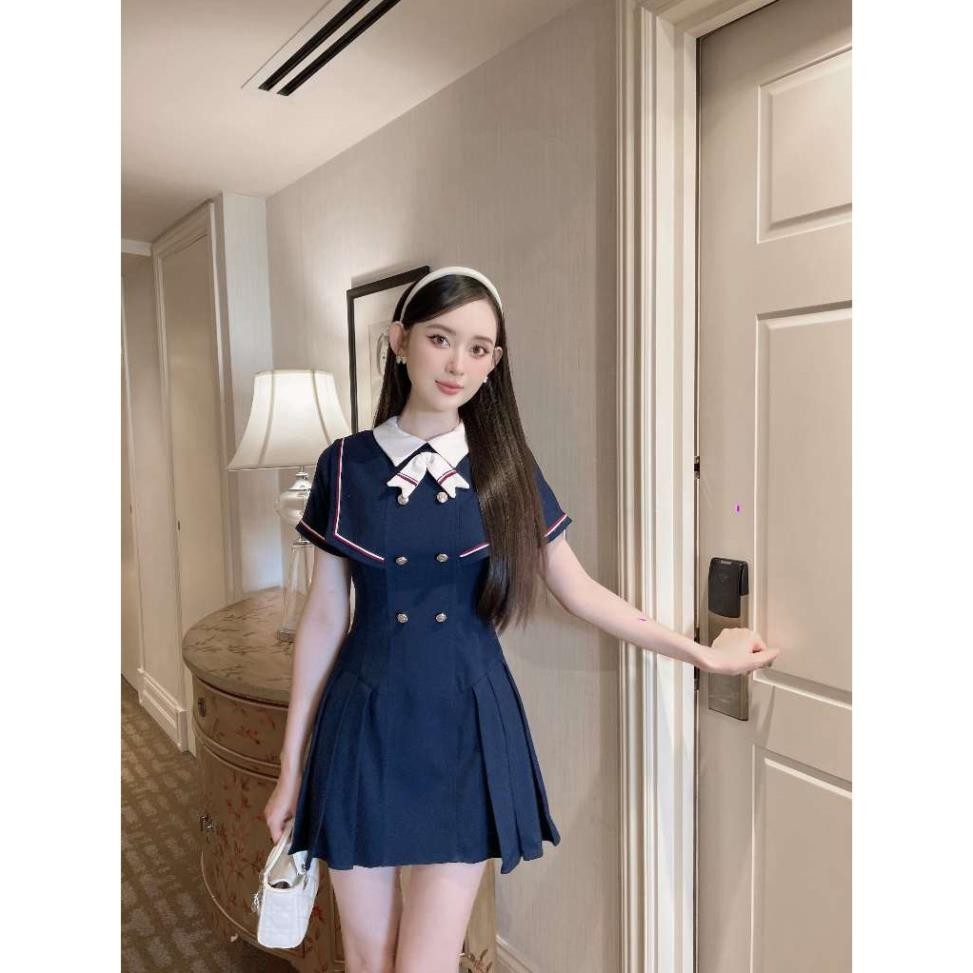 Váy liền nữ xếp ly chiết eo SOLEIL ROOM thiết kế cao cấp trẻ trung MELI DRESS | BigBuy360 - bigbuy360.vn