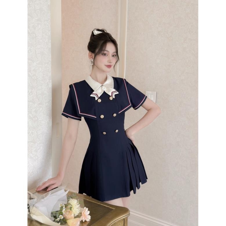 Váy liền nữ xếp ly chiết eo SOLEIL ROOM thiết kế cao cấp trẻ trung MELI DRESS | BigBuy360 - bigbuy360.vn