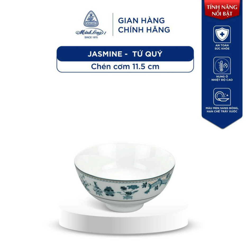 Chén, Bát Ăn Cơm Sứ Minh Long - Jasmine - Tứ Quý - 11.5 cm