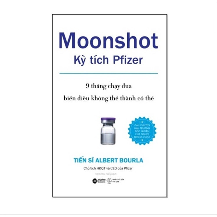 Sách - Moonshot: Kỳ tích Pfizer - Alphabooks - Bản Quyền