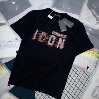 Áo Phông Nam Đê SQ In Chữ Đỏ Siêu Nét - Áo Thun Nam Nữ Đê SQ Logo In Siêu Ngầu