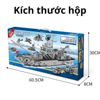 [1560 CHI TIẾT] Bộ đồ chơi lắp ráp 8 Mô Hình TÀU CHIẾN HẠM, CHIẾN THUYỀN PHÁT TRIỂN CHO BÉ FRANK