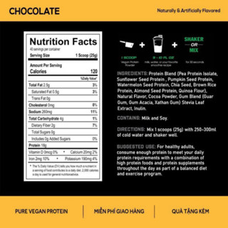 Whey Vegan Protein - Sữa Thực Vật Tăng cân Tăng cơ Body Gold Túi 1kg +
