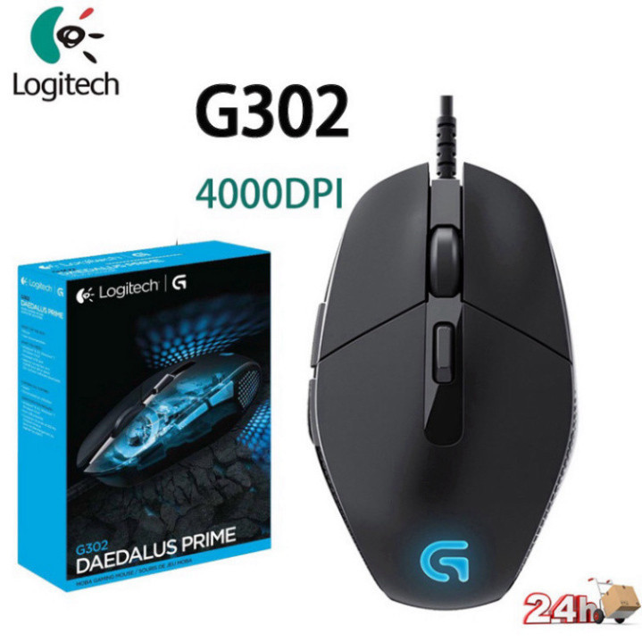 Chuột Chơi Game Có Dây Tốc Độ Cao Logitech G302 4000DPI 24H | BigBuy360 - bigbuy360.vn