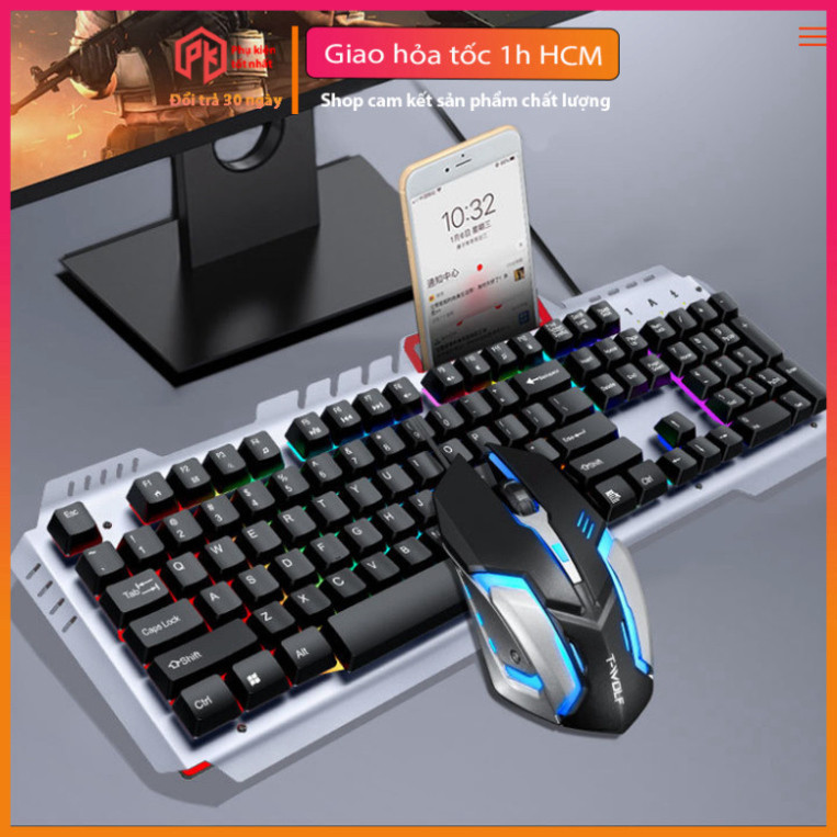 Combo bàn phím Giả Cơ + Chuột T-wolf Tf600 Usb Chuyên Game | BigBuy360 - bigbuy360.vn