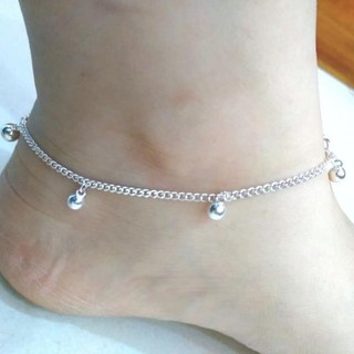 Lắc chân mix chuông kêu leeng keeng , bạc 925 - jena sliver