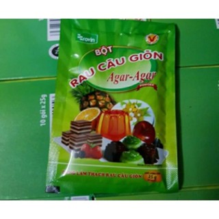  Bột Rau Câu Giòn AGAR Hoàng Yến 10gói ×25gram 