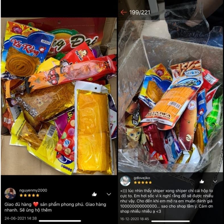 COMBO Đồ ăn vặt CAY SIÊU HOT đồ 1k TIỆM CỔNG TRƯỜNG 20 GÓI