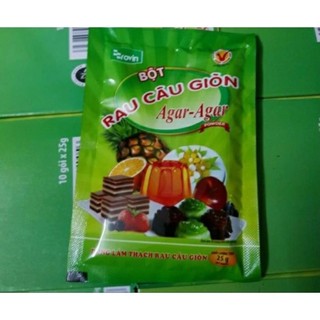 1 gói bột rau câu giòn agar hoàng yến 25gram