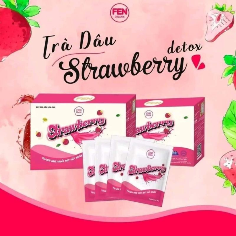 Giảm Cân Emo Detox Vị Dâu - Giảm Cân Emoslim 2 hộp