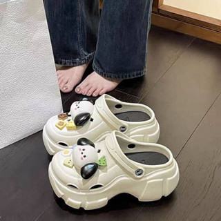 Dép Crocs Đế Mềm Dày 5cm Tăng Chiều Cao Thời Trang Cho Nữ