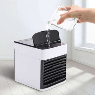 Quạt Điều Hòa Hơi Nước Mini - Quạt Để Bàn Phun Sương Siêu Mát Chân Cắm USB Tiện Ích ( quạt đá)