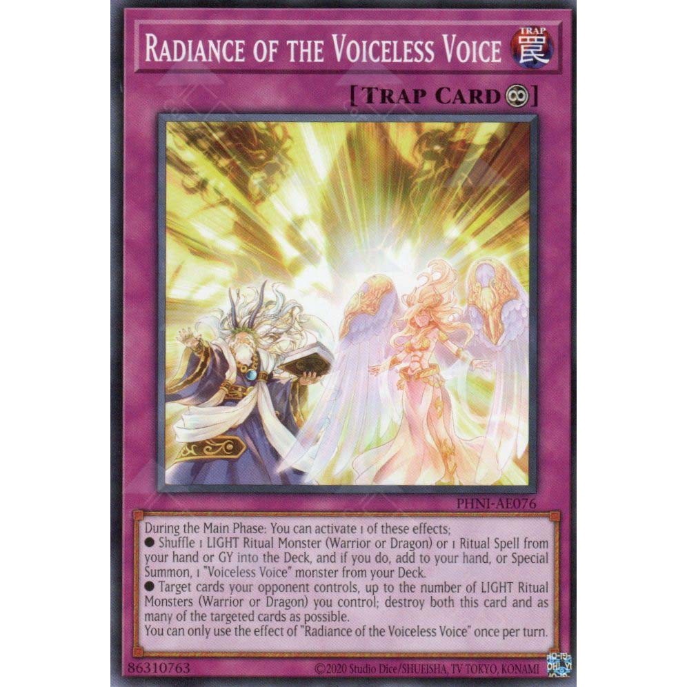 [ Bài Yugioh Chính Hãng ] PHNI-AE076 Radiance of the Voiceless Voice - Common
