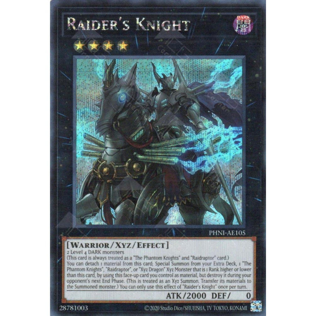 [ Bài Yugioh Chính Hãng ] PHNI-AE105 Raider's Knight