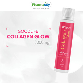 Nước uống Goodlife bổ sung Collagen Glow 3000mg Hộp 10 ống x 25mL