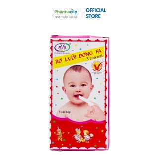 Gạc Đông Fa rơ lưỡi hộp 5 cái