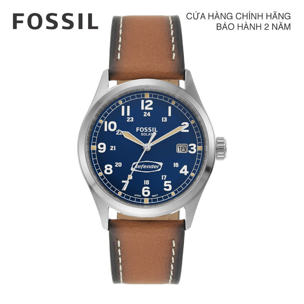 Đồng hồ nam Fossil Defender dây da, mặt 40 MM, màu nâu, FS5975