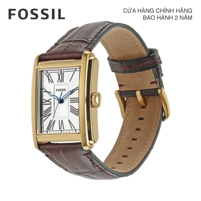 Đồng hồ nam Fossil Carraway dây da, mặt 30 MM, màu nâu, FS6011